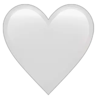 weißes Herz